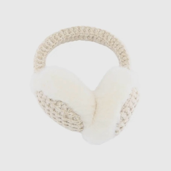 NWT - Heather Knitted Faux Fur - Earmuff - Picture 2 of 3